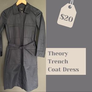 Theory Trench Coat Dress